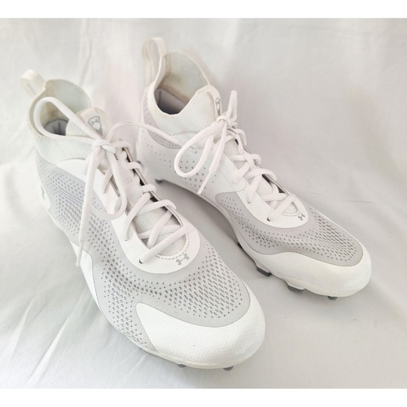 Under Armour Womens Glory 2 MC Lacrosse LAX Cleats White Size 10 - Picture 1 of 7